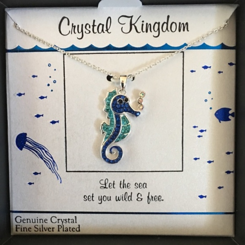 Crystal Kingdom Genuine Seahorse Pendant